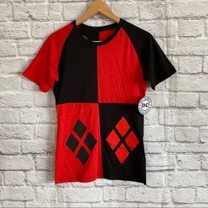 Harley Quinn Red/ Black Harlequin T-Shirt
